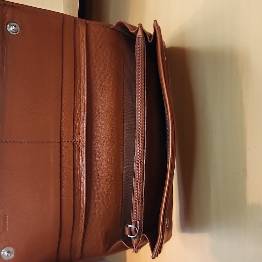 PRADA MILANO Brown Leather Long Wallet - Picture 6 of 14